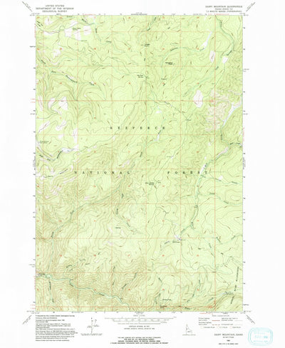 United States Geological Survey Dairy Mountain, ID (1963, 24000-Scale) digital map
