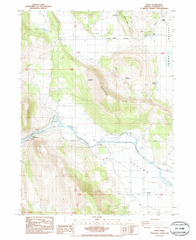 United States Geological Survey Dairy, OR (1985, 24000-Scale) digital map