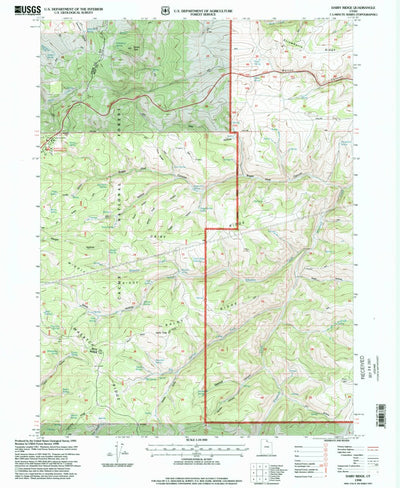 United States Geological Survey Dairy Ridge, UT (1998, 24000-Scale) digital map