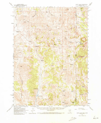 United States Geological Survey Dairy Valley, NV-UT (1961, 62500-Scale) digital map