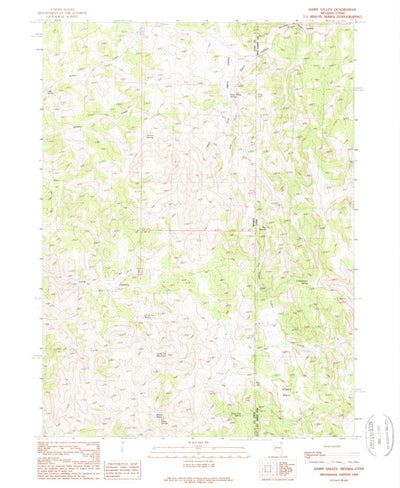 United States Geological Survey Dairy Valley, NV-UT (1989, 24000-Scale) digital map