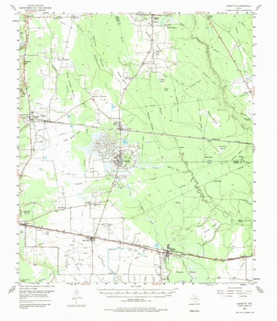 United States Geological Survey Daisetta, TX (1955, 62500-Scale) digital map