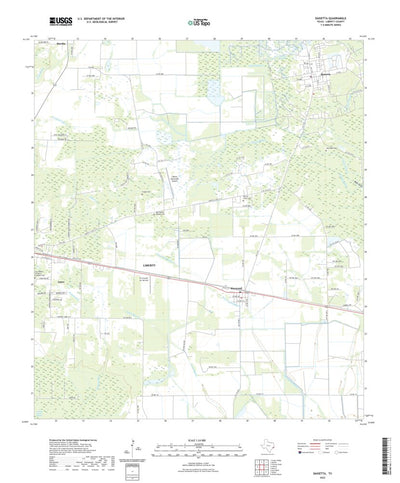 United States Geological Survey Daisetta, TX (2022, 24000-Scale) digital map