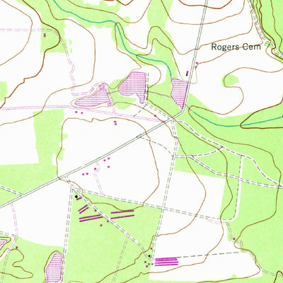United States Geological Survey Daisy, GA (1958, 24000-Scale) digital map