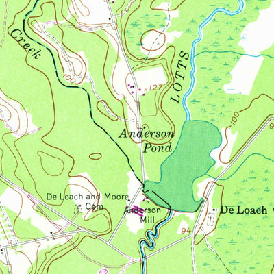 United States Geological Survey Daisy, GA (1958, 24000-Scale) digital map
