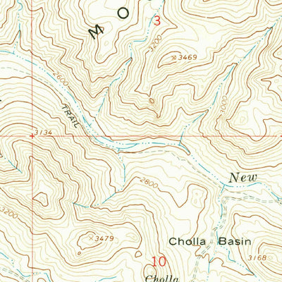 United States Geological Survey Daisy Mountain, AZ (1964, 24000-Scale) digital map