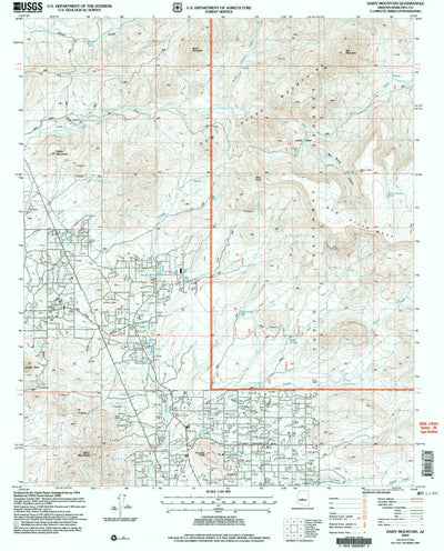 United States Geological Survey Daisy Mountain, AZ (2004, 24000-Scale) digital map