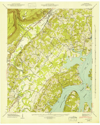United States Geological Survey Daisy, TN (1943, 24000-Scale) digital map