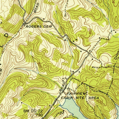 United States Geological Survey Daisy, TN (1943, 24000-Scale) digital map