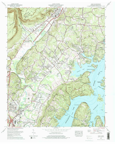 United States Geological Survey Daisy, TN (1976, 24000-Scale) digital map