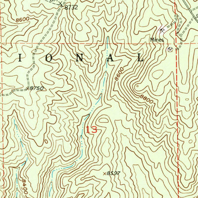 United States Geological Survey Dakan Mountain, CO (1956, 24000-Scale) digital map