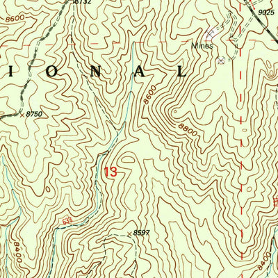 United States Geological Survey Dakan Mountain, CO (1994, 24000-Scale) digital map