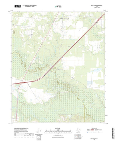 United States Geological Survey Dalby Springs, TX (2022, 24000-Scale) digital map
