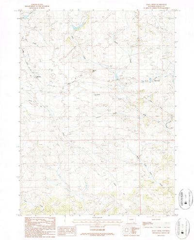 United States Geological Survey Dale Creek, WY (1987, 24000-Scale) digital map