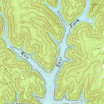 United States Geological Survey Dale Hollow Dam, TN-KY (1968, 24000-Scale) digital map