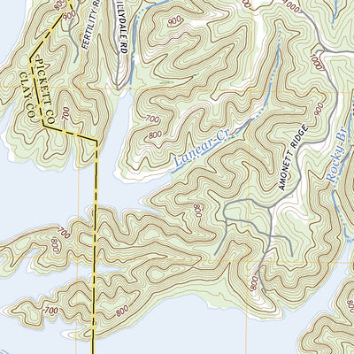 United States Geological Survey Dale Hollow Reservoir SE, TN (2022, 24000-Scale) digital map