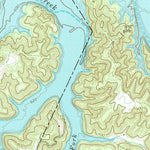 United States Geological Survey Dale Hollow Reservoir SE, TN-KY (1968, 24000-Scale) digital map