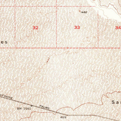 United States Geological Survey Dale Lake, CA (1956, 62500-Scale) digital map