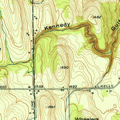 United States Geological Survey Dale, NY (1951, 24000-Scale) digital map