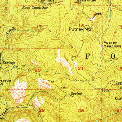 United States Geological Survey Dale, OR (1951, 62500-Scale) digital map