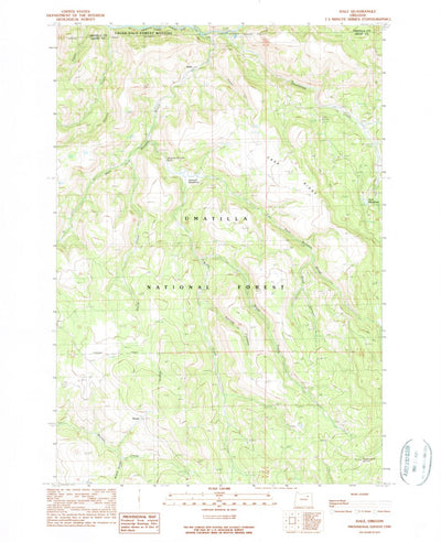 United States Geological Survey Dale, OR (1990, 24000-Scale) digital map