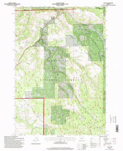 United States Geological Survey Dale, OR (1995, 24000-Scale) digital map