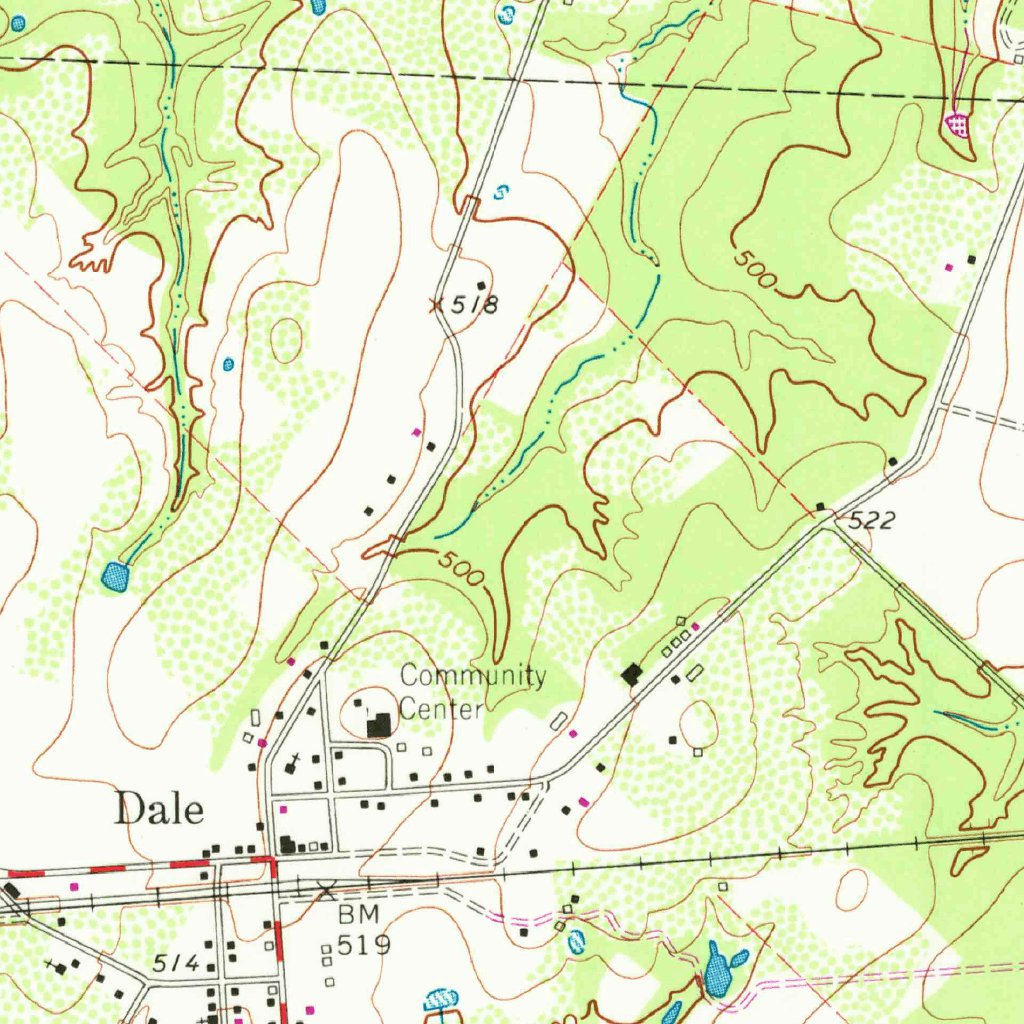 Dale In Geography Dale, TX (1964, 24000-Scale) Map by United States Geological Survey ...