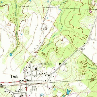 United States Geological Survey Dale, TX (1964, 24000-Scale) digital map
