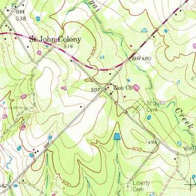 United States Geological Survey Dale, TX (1964, 24000-Scale) digital map