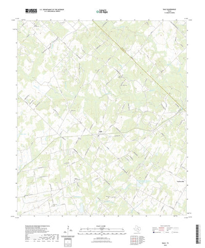 United States Geological Survey Dale, TX (2022, 24000-Scale) digital map