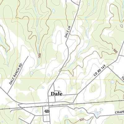 United States Geological Survey Dale, TX (2022, 24000-Scale) digital map