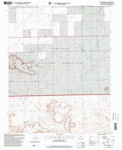 United States Geological Survey Dalerose Mesa, CO (1996, 24000-Scale) digital map