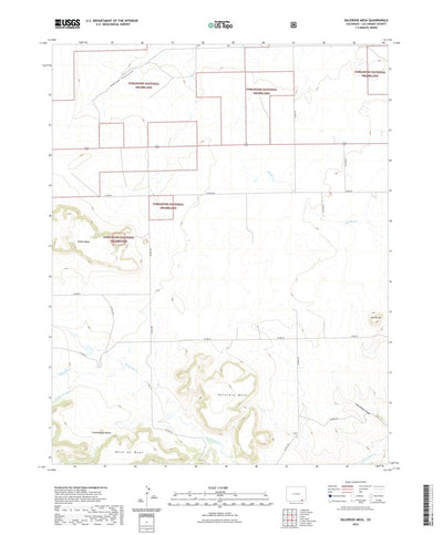 United States Geological Survey Dalerose Mesa, CO (2022, 24000-Scale) digital map