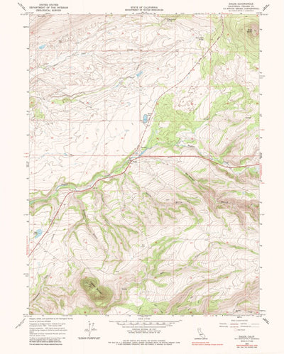 United States Geological Survey Dales, CA (1965, 24000-Scale) digital map