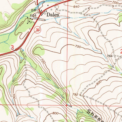 United States Geological Survey Dales, CA (1965, 24000-Scale) digital map