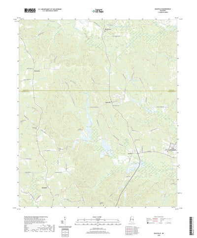 United States Geological Survey Daleville, MS (2020, 24000-Scale) digital map
