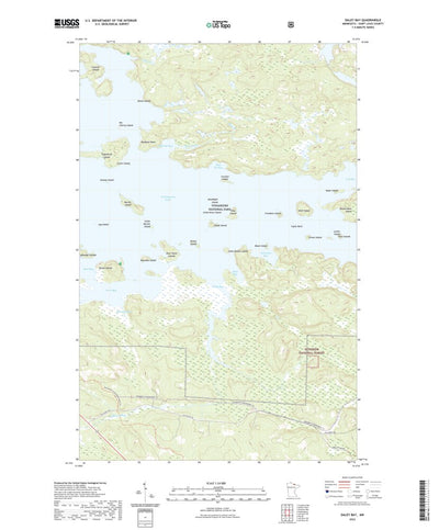 United States Geological Survey Daley Bay, MN (2022, 24000-Scale) digital map