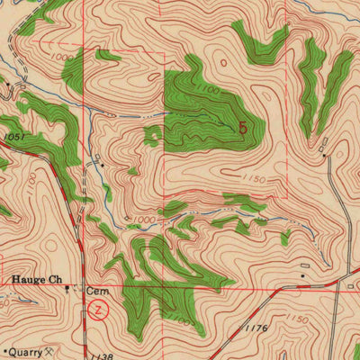 United States Geological Survey Daleyville, WI (1962, 24000-Scale) digital map