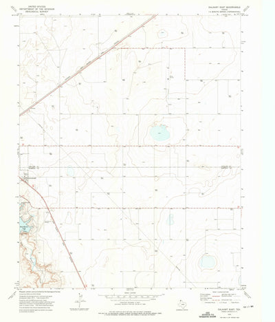 United States Geological Survey Dalhart East, TX (1973, 24000-Scale) digital map