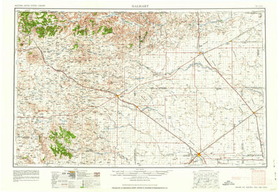 United States Geological Survey Dalhart, TX-NM-OK-CO-KS (1962, 250000-Scale) digital map