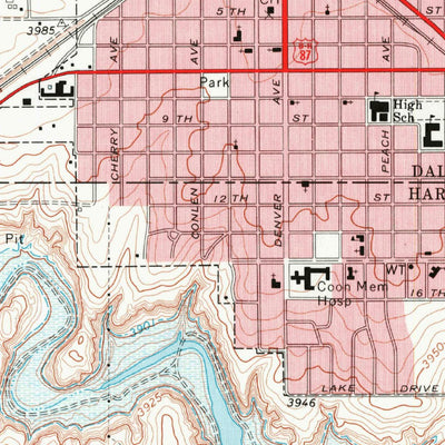 United States Geological Survey Dalhart West, TX (1973, 24000-Scale) digital map