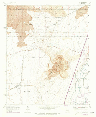 United States Geological Survey Dalies, NM (1952, 24000-Scale) digital map
