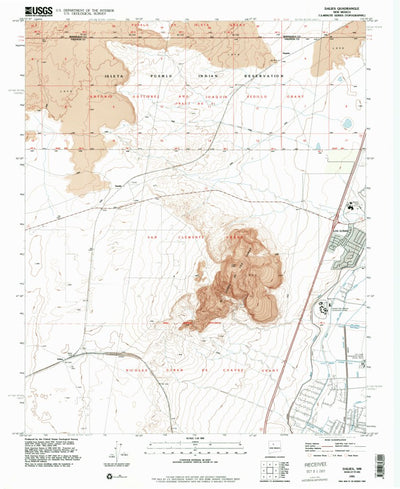 United States Geological Survey Dalies, NM (1991, 24000-Scale) digital map