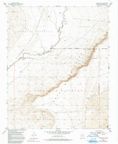 United States Geological Survey Dalies NW, NM (1952, 24000-Scale) digital map