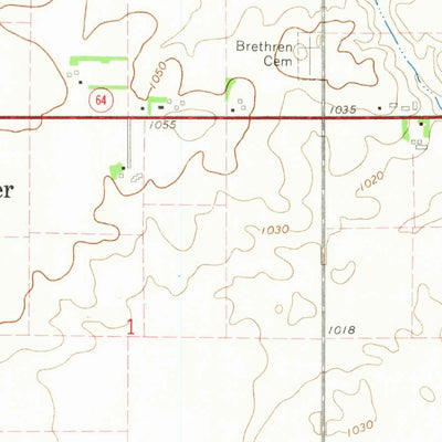 United States Geological Survey Dallas Center, IA (1965, 24000-Scale) digital map
