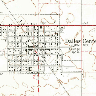 United States Geological Survey Dallas Center, IA (1965, 24000-Scale) digital map