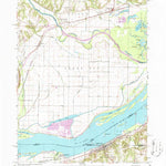 United States Geological Survey Dallas City, IL-IA (1964, 24000-Scale) digital map