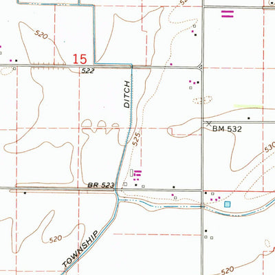 United States Geological Survey Dallas City, IL-IA (1964, 24000-Scale) digital map