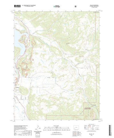 United States Geological Survey Dallas, CO (2022, 24000-Scale) digital map