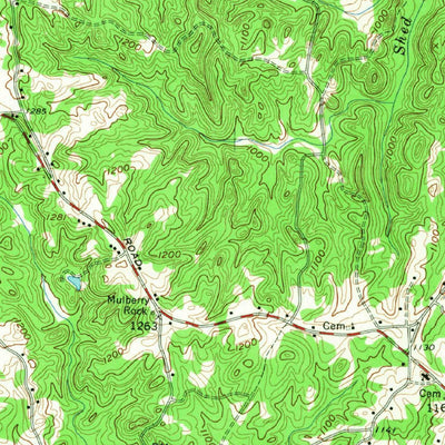 United States Geological Survey Dallas, GA (1958, 62500-Scale) digital map